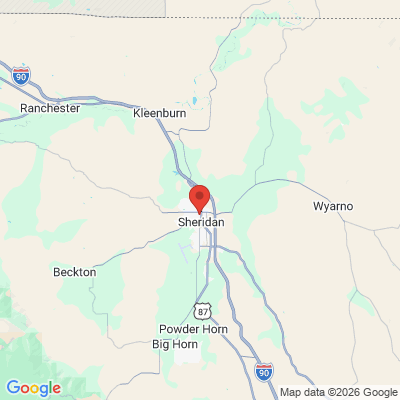 Map to  office in Sheridan, WY