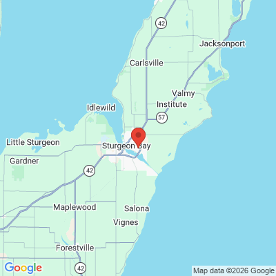 Map to  office in Sturgeon Bay, WI