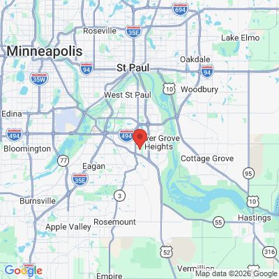Map to  office in Inver Grove Heights, MN