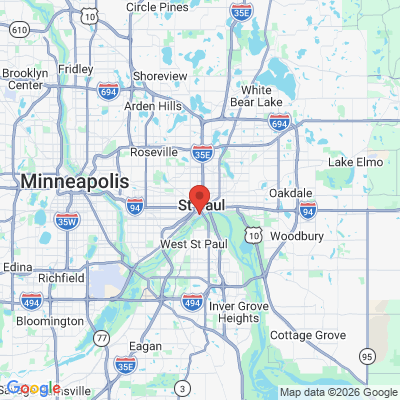 Map to  office in Saint Paul, MN