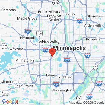 Map to Frontline Dental office in St Louis Park, MN