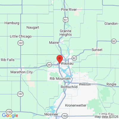 Map to  office in Wausau, WI