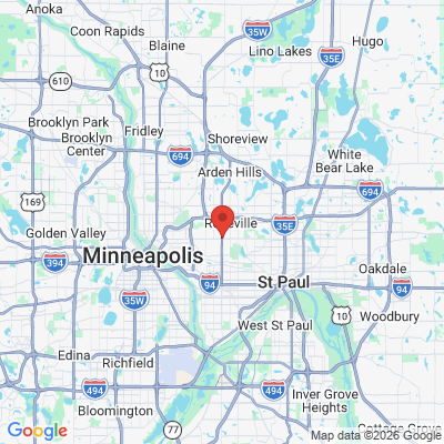 Map to  office in Falcon Heights, MN