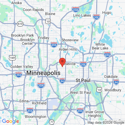 Map to  office in Roseville, MN