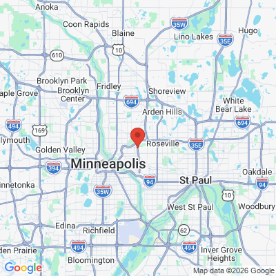 Map to  office in Lauderdale, MN