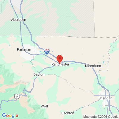 Map to  office in Ranchester, WY