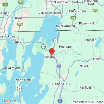 Map to  office in Swanton, VT