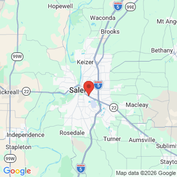 Map to Smiles Dental office in Salem, OR