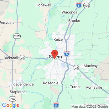 Map to Cascade Dental Group LLC office in Salem, OR
