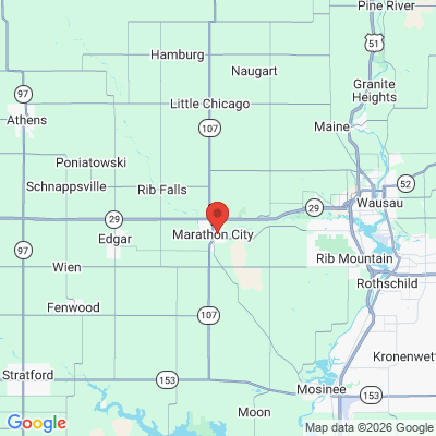Map to  office in Marathon City, WI