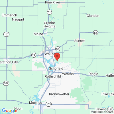 Map to  office in Rothschild, WI
