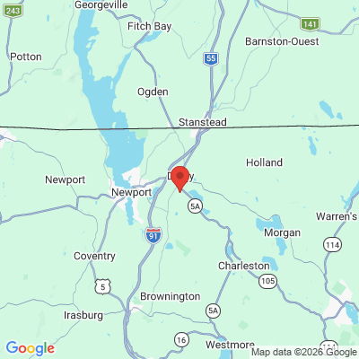 Map to  office in Derby Center, VT