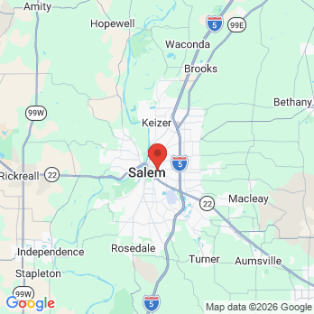 Map to Meadowlark Dental office in Salem, OR