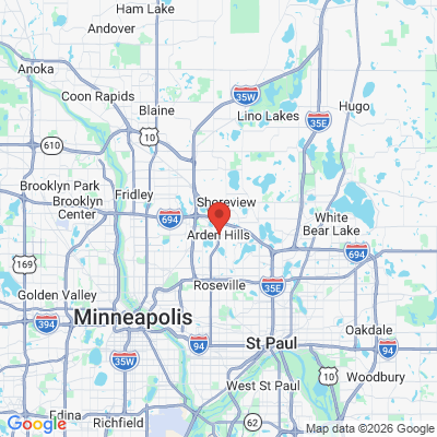 Map to  office in Arden Hills, MN