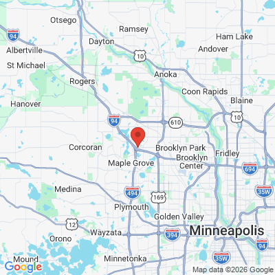 Map to  office in Maple Grove, MN