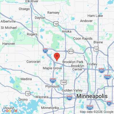 Map to  office in Maple Grove, MN