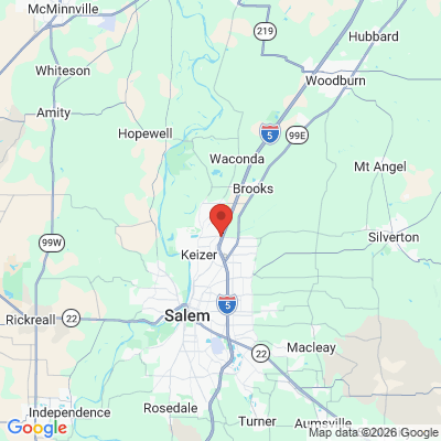 Map to  office in Keizer, OR