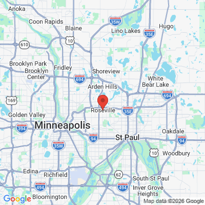 Map to  office in Roseville, MN
