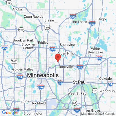 Map to  office in Roseville, MN
