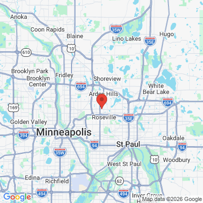 Map to  office in Roseville, MN