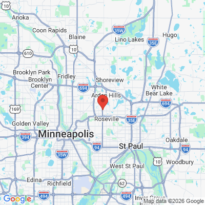 Map to  office in Roseville, MN