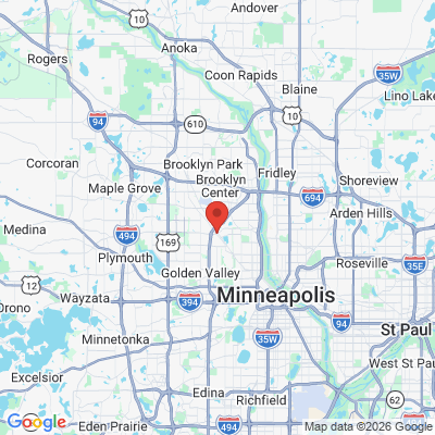 Map to  office in Robbinsdale, MN