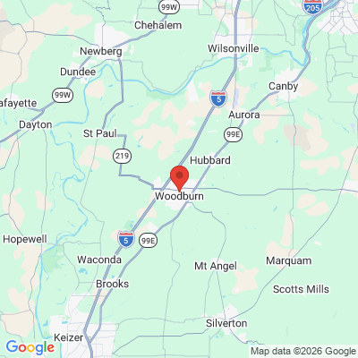 Map to  office in Woodburn, OR