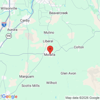 Map to Dr. Paul M. Baumgartner, DDS office in Molalla, OR
