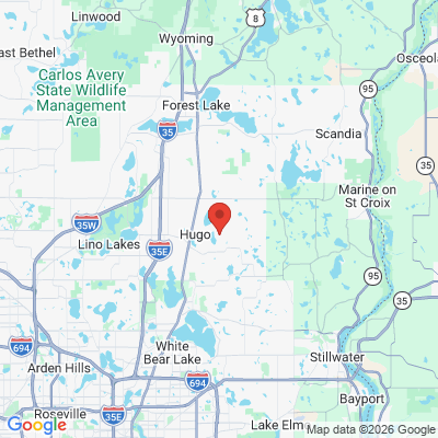 Map to  office in Hugo, MN