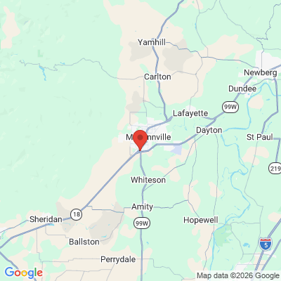 Map to  office in Mc Minnville, OR