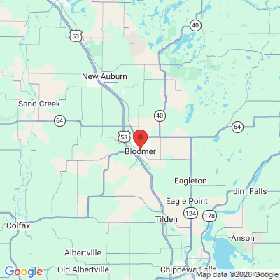 Map to  office in Bloomer, WI