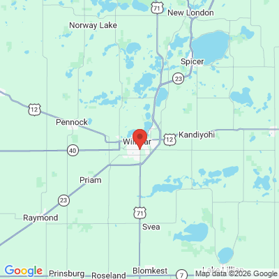 Map to  office in Willmar, MN