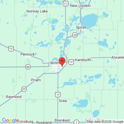 Map to  office in Willmar, MN