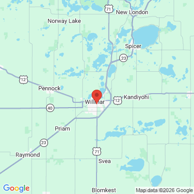 Map to  office in Willmar, MN