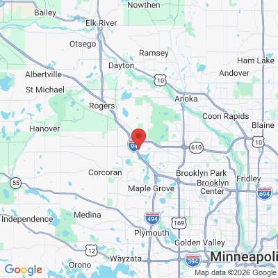 Map to  office in Maple Grove, MN
