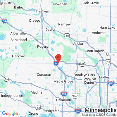 Map to  office in Maple Grove, MN