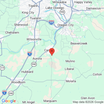Map to  office in Canby, OR