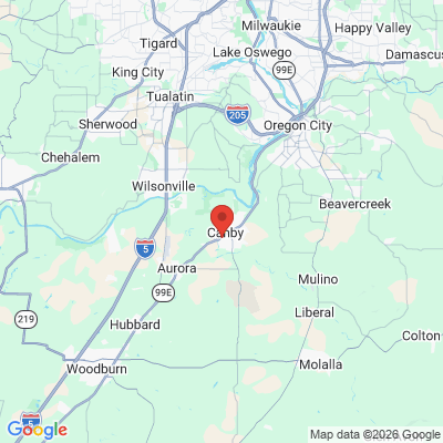 Map to  office in Canby, OR