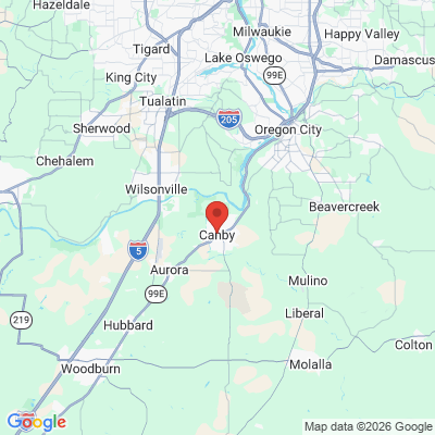 Map to  office in Canby, OR