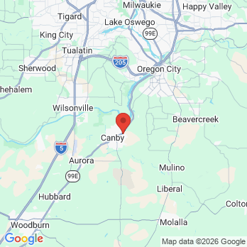 Map to Canby Family Dental office in Canby, OR