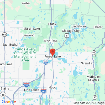 Map to  office in Forest Lake, MN