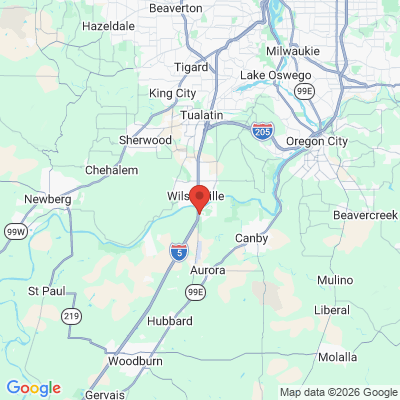 Map to  office in Wilsonville, OR