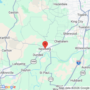 Map to Newberg Family Dental office in Newberg, OR