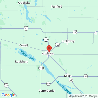 Map to  office in Appleton, MN