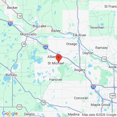 Map to  office in Saint Michael, MN