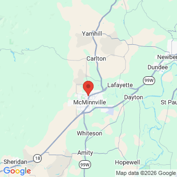 Map to Adam Diesburg DDS office in Mcminnville, OR