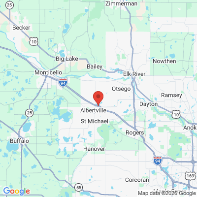 Map to  office in Albertville Orthodontics