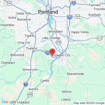 Map to Dugger Dentistry office in West Linn, OR