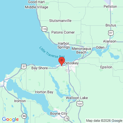 Map to  office in Petoskey, MI