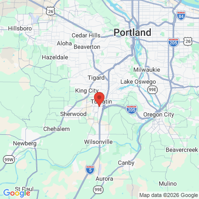 Map to  office in Tualatin, OR